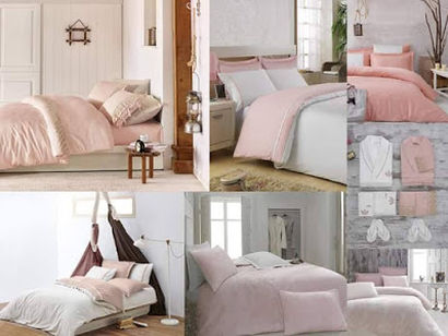  Asternuturi in nuante pastelate din bumbac organic prin 4 Home.